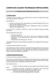 cahier des clauses techniques particulieres - Ville de Pontcharra