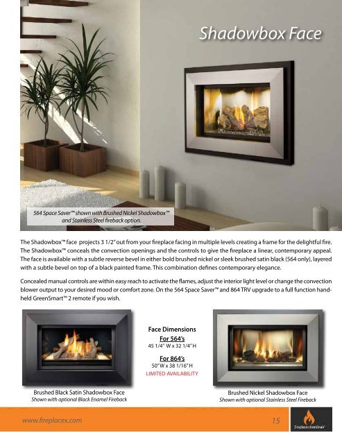 GreenSmartâ¢ 2 Gas Fireplaces