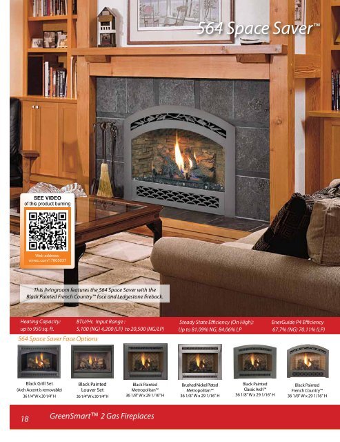 GreenSmartâ¢ 2 Gas Fireplaces