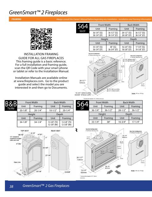 GreenSmartâ¢ 2 Gas Fireplaces