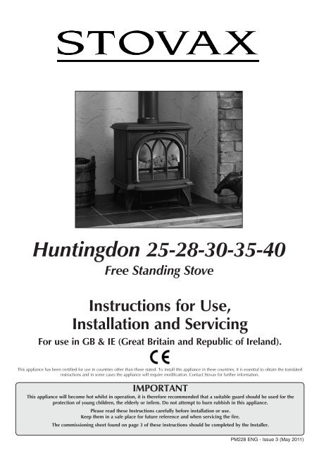 Huntingdon 25-28-30-35-40 - The Fire Basket