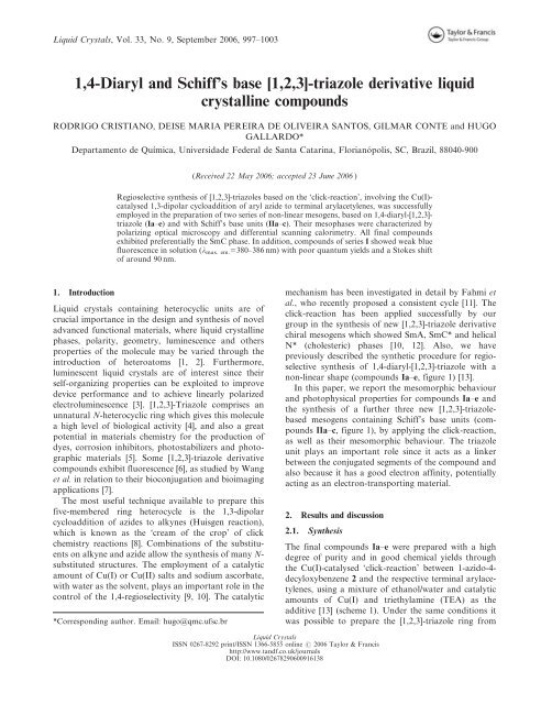 Materiais moleculares funcionais contendo n-heterociclos - capes