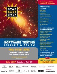 SOFTWARE TESTING - SQE.com