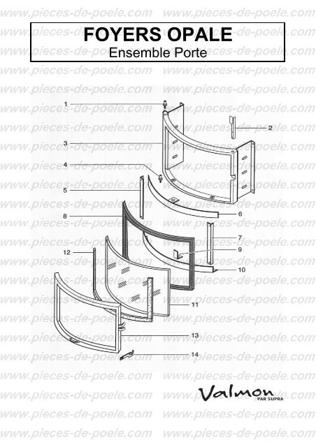 FOYERS OPALE - Pieces-de-poele.com