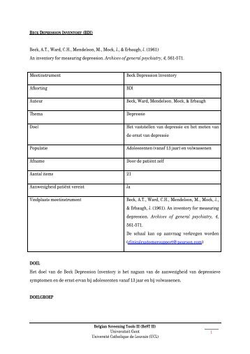 beck depression inventory printable beck depression inventory printable