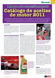 CatÃ¡logo de aceites de motor 2011 - Mundo Recambio y Taller
