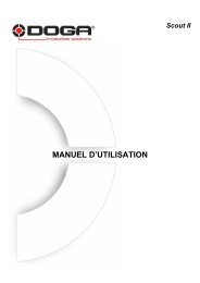 MANUEL D'UTILISATION - Doga