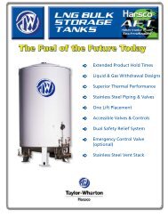 Extended Product Hold Times Liquid & Gas ... - Taylor-Wharton
