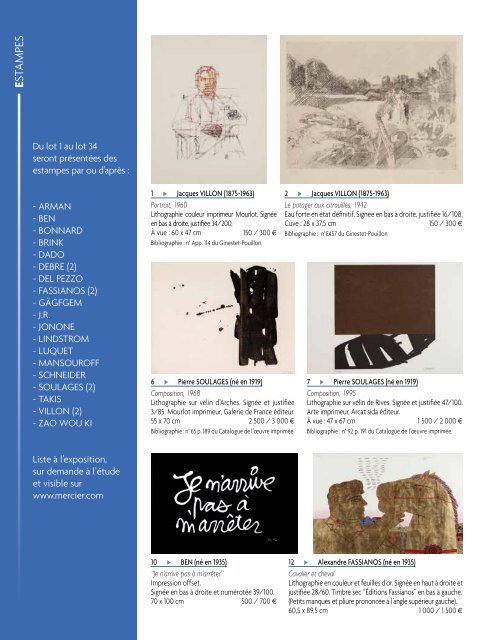 tÃ©lÃ©charger le catalogue (PDF) - CABINET D'EXPERTISE MARC ...