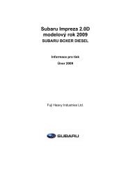 Subaru Impreza 2.0D modelovÃ½ rok 2009