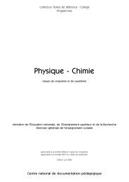 Nouveaux programmes de 4e et de 5e - La physique et la chimie au ...