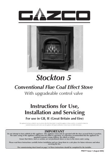 PR0777-ENG-Gas Stockton 5 - Stovax & Gazco