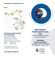 Nephrologische Fortbildungskolloquien 2012 - Städtisches Klinikum ...