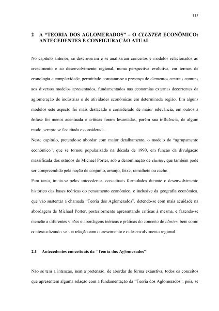 uma anÃ¡lise urbano-regional baseada em cluster ... - Dados e Fatos