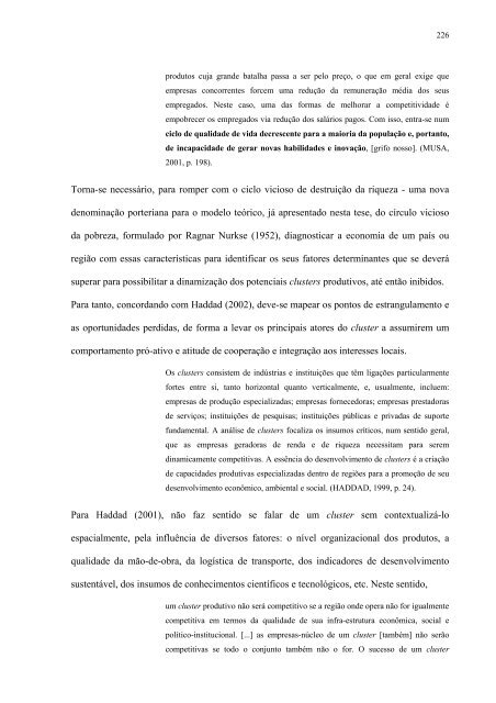 uma anÃ¡lise urbano-regional baseada em cluster ... - Dados e Fatos