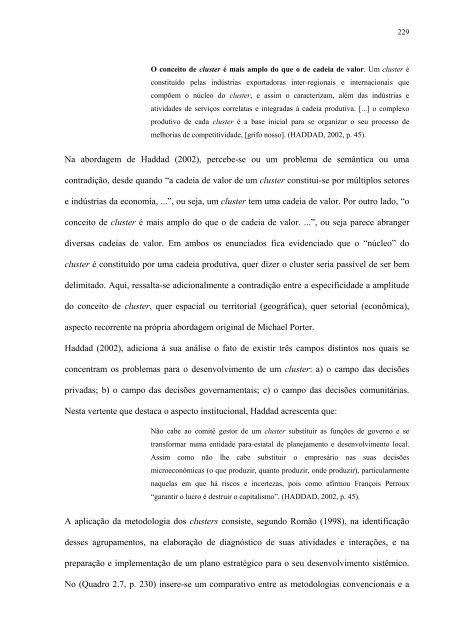 uma anÃ¡lise urbano-regional baseada em cluster ... - Dados e Fatos