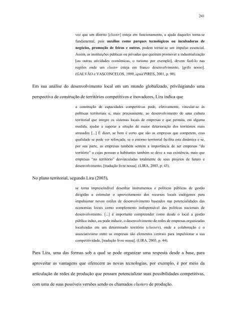 uma anÃ¡lise urbano-regional baseada em cluster ... - Dados e Fatos