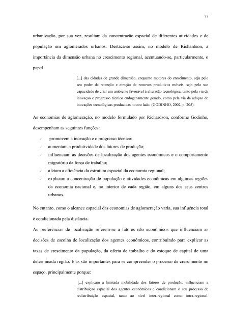 uma anÃ¡lise urbano-regional baseada em cluster ... - Dados e Fatos