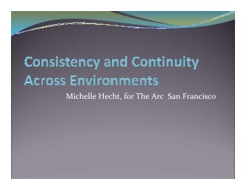 Consistency and Continuity - The Arc of San Francisco