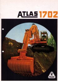 Bildprospekt AB 1702 von 1970 - ATLAS Hydraulikbagger