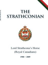 THE STRATHCONIAN nce - Lord Strathcona's Horse