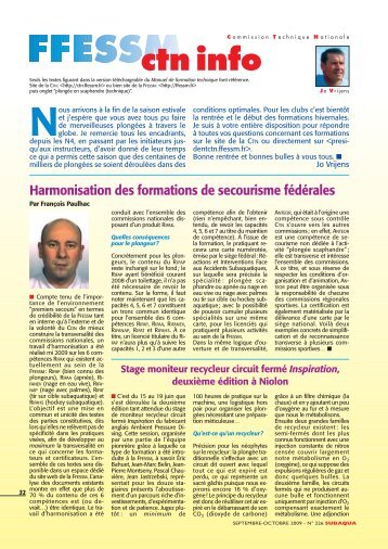 CTN info - septembre-octobre 2009 - ffessm