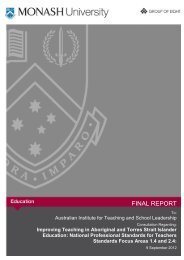 final report - Australian Institute for Teaching and School Leadership