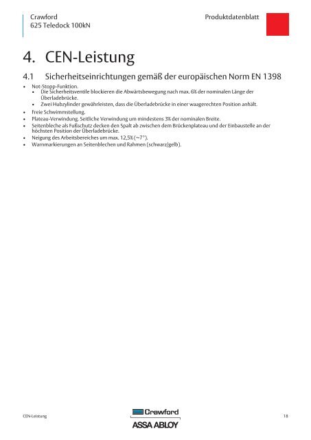 Produktdatenblatt - Crawford hafa GmbH