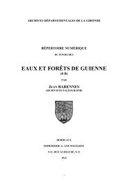 8 B Eaux et forÃªts de Guyenne - Archives dÃ©partementales de la ...
