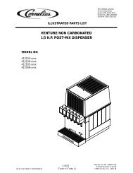 venture non-carbonated 1/3 hp post-mix dispenser accessories/kits