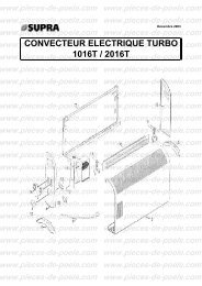 convecteur electrique turbo 1016t / 2016t - Pieces-de-poele.com