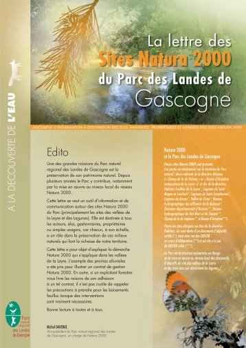 Lettre Natura 2000 - Parc naturel régional des Landes de Gascogne