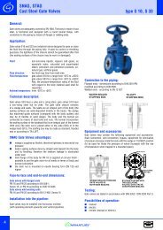 SNAG, STAG Cast Steel Gate Valves type S 10, S 33 - ARMATURY ...