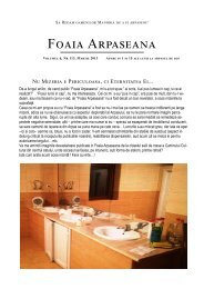 FoAaia Arpaseana VOLUMUL 6, NR.113, Martie 2013 - Foaia ...