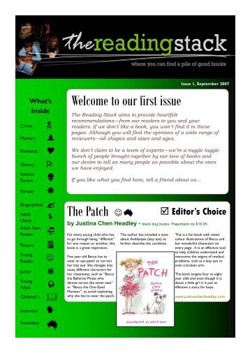 Welcome to our first issue The Patch