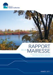 RappoRt maiResse - Ville de Sainte-Catherine