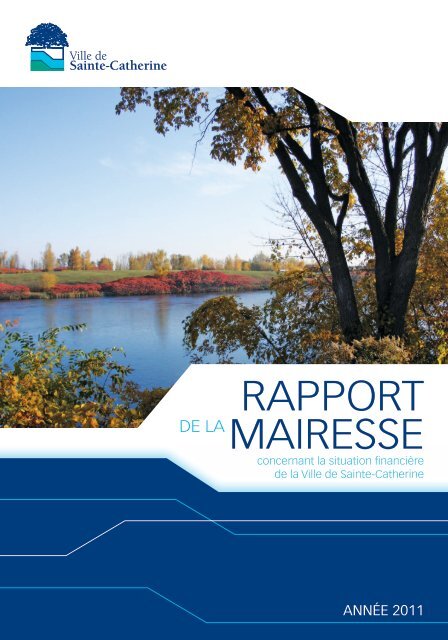 RappoRt maiResse - Ville de Sainte-Catherine
