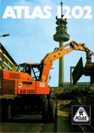 Bildprospekt AB 1202 von 1976 - ATLAS Hydraulikbagger