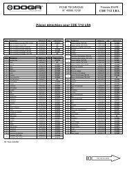 CDE 7/12 LRA Pièces détachées pour CDE 7/12 LRA