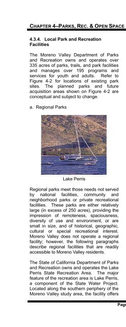 Parks, Recreation and Open Spaces - Moreno Valley