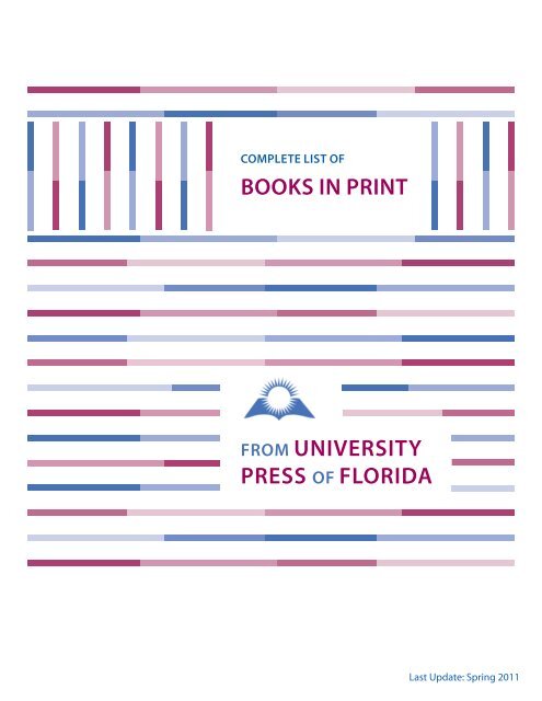 Books in Print pdf - University Press of Florida