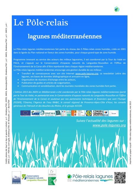 bilan des JMZH 2013 - PÃ´le-relais lagunes mÃ©diterranÃ©ennes