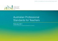 pdf, 289kb - AITSL, Australian Professional Standards for Teachers