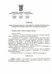 Ordinul Prefectului nr. 294 din 12.09.2013 pentru ... - Prefectura Neamt