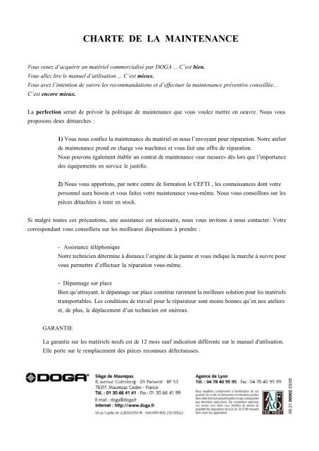 MULTISAM 3000 Manuel d'utilisation - Doga