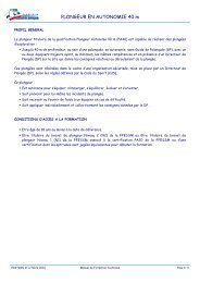 Plongeur Autonome 40 m - ffessm