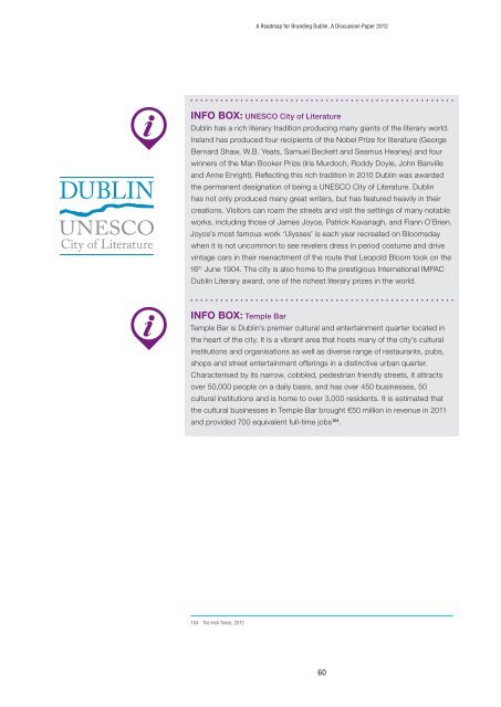 CDA – A Roadmap for Branding Dublin 2012 – A Discussion Paper