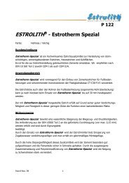 P 122 â ESTROLITH Â® - Estrotherm-Spezial - Frieser MÃ¼nchen GmbH