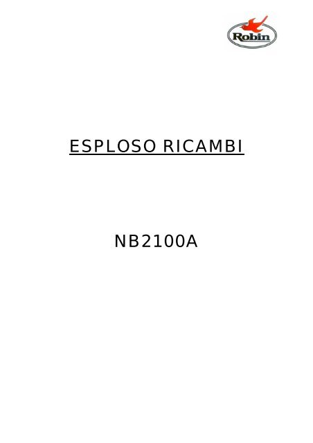 ESPLOSO RICAMBI NB2100A