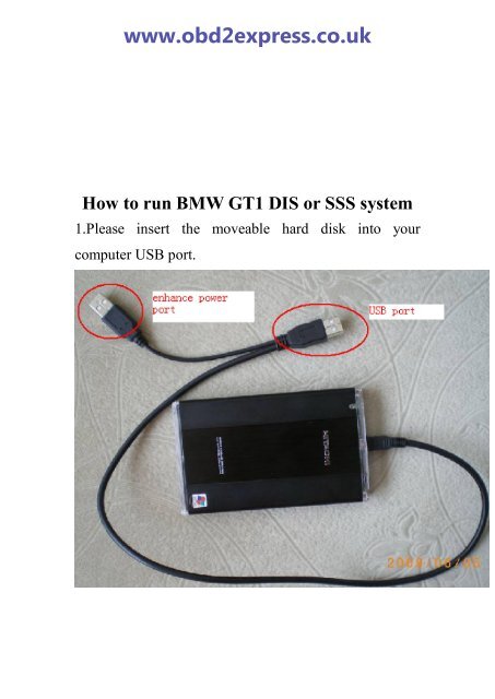How to run BMW GT1 DIS or SSS system